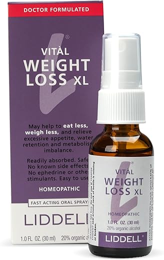 VITL Weight Loss XL Liddell Homeopático 30ml Líquido – Perda de Peso Rápida e Natural