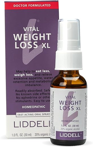 VITL Weight Loss XL Liddell Homeopático 30ml Líquido – Perda de Peso Rápida e Natural