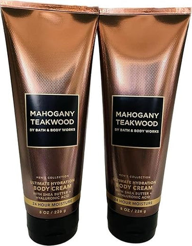 Generic - Creme Hidratante Ultimate Hydration Mahogany Teakwood para o Corpo e Banho – Coleção Masculina 8 Oz 2 Pack
