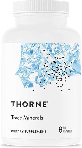 THORNE - Thorne Trace Minerals – Suplemento Alimentar com Zinco e Boro – 60 cápsulas