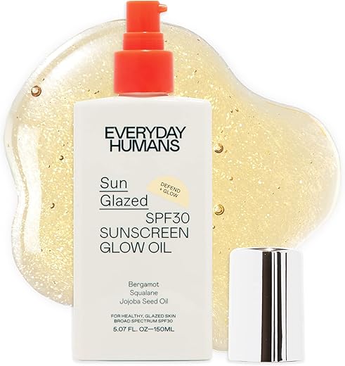 EVERYDAY HUMANS - Everyday Humans Óleo Corporal Iluminador SPF30 com Mica Dourada | Proteção Solar Hidratante Vegana Cruelty Free 150ml | Bergamota, Esqualano, Óleo de Semente de Jojoba | Amplo Espectro UVA/UVB