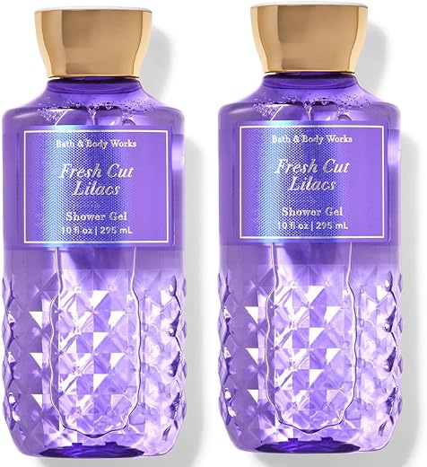 Bath & Body Works - Bath and Body Works – Fresh Cut Lilacs – Kit Gel de Banho – 300ml (Conjunto com 2 unidades)