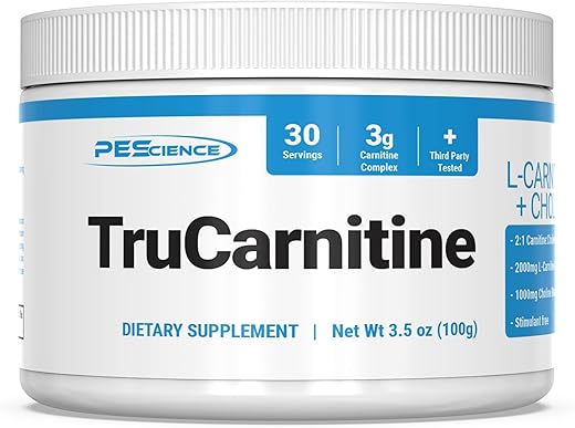 TruCarnitine: Fórmula de Absorção Superior de L-Carnitina-L-Tartarato, 30 Porções - PEScience