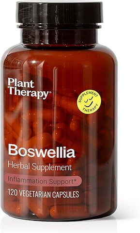 Boswellia – Cápsulas de Suplemento Herbal, Suporta Flexibilidade e Conforto das Articulações, Alivia Desconfortos, Promove Pele Saudável e Limpa, 120 Cápsulas Vegetarianas (4 Meses) - Plant Therapy