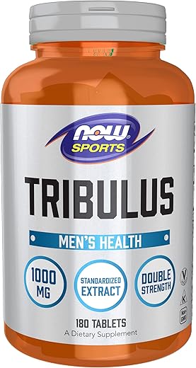 Sports Nutrition Tribulus Terrestris 1,000 mg – Suplemento para Saúde Masculina – 180 Comprimidos - NOW Foods