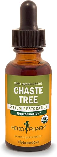 Extrato Líquido de Vitex para Suporte do Sistema Reprodutivo Feminino – 30ml (DCHASTE01) - Herb Pharm