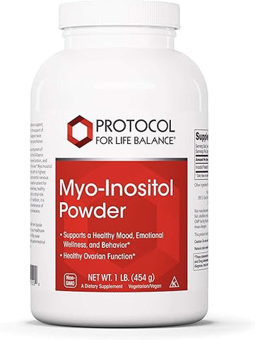 PROTOCOL FOR LIFE BALANCE - Protocol For Life Balance – Pó de Myo-Inositol – Suporte para um Humor Saudável, Bem-Estar Emocional, Comportamento e Função Ovariana, Aumento de Energia e Suporte ao Sono – 454g