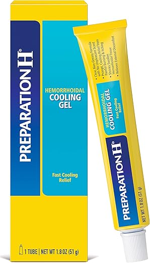 Gel Refrescante para Hemorroidas com Aloe Vera – Alívio Rápido do Desconforto – Tubo de 1,8 Oz (50g) - Preparation H
