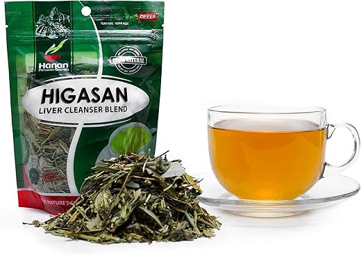 HANAN PERUVIAN SECRETS - Chá Herbal Higasan Hanan Segredos Peruanos | Desintoxicação Natural do Fígado | 50g | Auxilia na Limpeza do Fígado e Manutenção dos Níveis Saudáveis de Colesterol – Pack com 6 Unidades