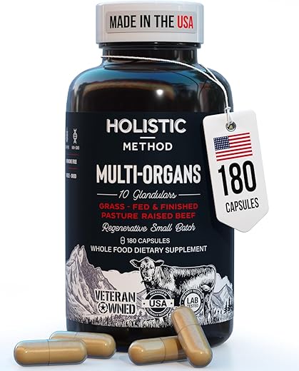 Carnivore Method - Suplemento Complexo de Órgãos de Carne Bovina para Homens e Mulheres – 10 Mistura Exclusiva de Fígado, Medula, Cérebro, Timo, Baço, Rim, Pulmão, Coração, Pâncreas – Orgânico e Natural – 100g