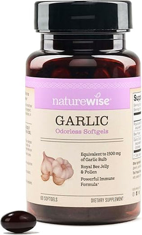 Pílulas de Alho sem Odor 1500 mg com Geleia Real de Abelha – Benefícios para a Saúde - NatureWise