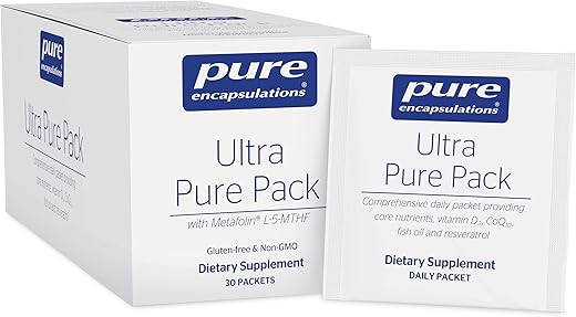 Ultra Pure Pack da Pure Encapsulations – Multivitaminas Diárias Completas – Suporta o Bem-Estar* – com Coenzima Q10, Vitamina C – 100% Puro e Potente – Embalagem com 30 Cápsulas