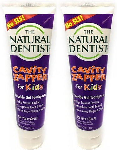 The Natural Dentist - Dentista Natural Infantil: Creme Dental Sem SLS 150g – Combate Cáries e Fortalece os Dentes (Pacote com 2)