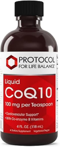 PROTOCOL FOR LIFE BALANCE - Protocolo Líquido CoQ10 – Saúde do Coração – Suplemento Nutricional Antioxidante – com Vitamina B6