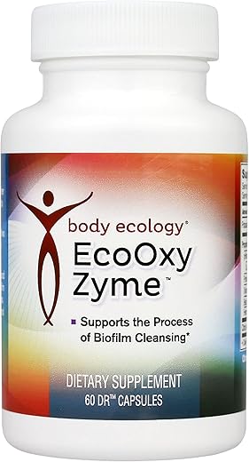 EcoOxyZyme | Suplemento Digestivo Multi-Enzimático | Suporte ao Sistema Imunológico e Saúde Intestinal | Disruptor de Biofilme | 60 Cápsulas - Body Ecology