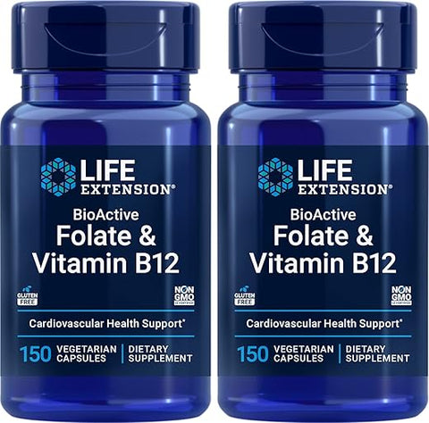 BioActive Folate – Aumente sua saúde com o melhor folato bioativo – 60 cápsulas - Life Extension