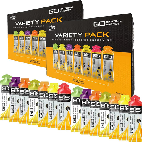 TransAtlantic Treasures - SiS Science In Sport Géis Energéticos para Corrida, Ricos em Eletrólitos, Hidratação Ideal, Pack com Variedade de Sabores, Vegano, Sem Glúten