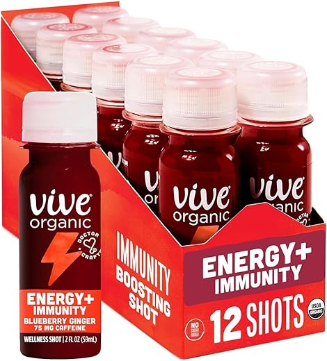 Energy Shot – Suporte Imunológico com Ashwagandha e Chá Verde | Marca Vive Organic - Vive Organic