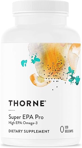 Super EPA Pro – Óleo de Peixe Omega-3 com Alta Concentração de EPA – Promove Suporte aos Lipídios Sanguíneos – 1300mg EPA e 200mg DHA – 120 Cápsulas Gelatinosas - THORNE