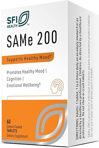 Same 200 – S-adenosilmetionina Hipoalergênica 200mg com Revestimento Entérico para Apoiar o Humor e a Desintoxicação do Fígado - Klaire Labs