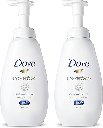 Espuma Instantânea para o Corpo, Hidratante Profundo que Limpa Efetivamente e Nutre a Pele, 400ml (Pack com 2) - Dove