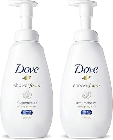 Espuma Instantânea para o Corpo, Hidratante Profundo que Limpa Efetivamente e Nutre a Pele, 400ml (Pack com 2) - Dove