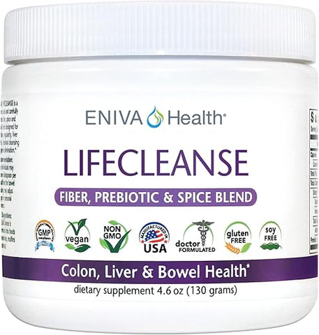 Eniva Health - Eniva LifeCleanse – Pó Complexo de Fibras Naturais (120g)