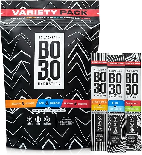BO3.0 - Pacotes de Pó de Eletrólitos sem Açúcar | Suporte Articular com Eletrólitos sem Açúcar para Hidratação, Prevenção de Ressaca para Keto e Adultos Ativos | Pacote Variado | Marca: [Nome da Marca]