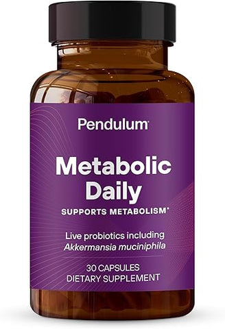 Metabolic Daily com Akkermansia – Suporta o Metabolismo – Mantém os Níveis de Energia – A Única Marca com Akkermansia Viva Patenteada – 30 Cápsulas (1 Pacote) - Pendulum