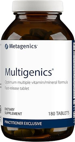 Multigenics – Fórmula Ótima de Vitaminas/Minerais em Comprimidos de Liberação Rápida – 30 Porções - Metagenics