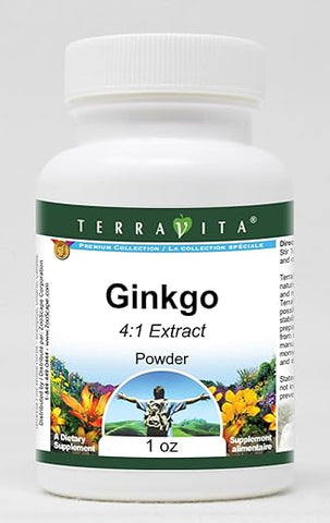 Terravita - Ginkgo em Pó 4:1 (30g) – Pacote com 3 unidades