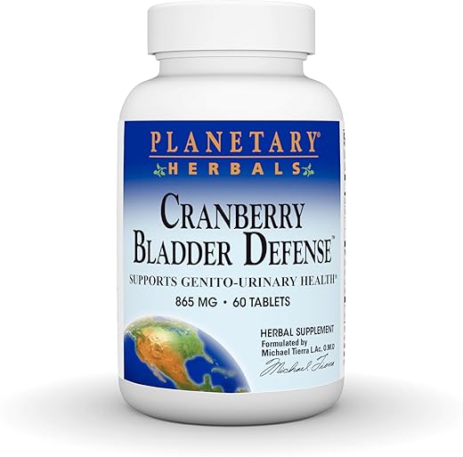 Cranberry Bladder Defense – Suporte à Saúde Genito-Urinária, 880 mg – 60 Comprimidos - Planetary Herbals