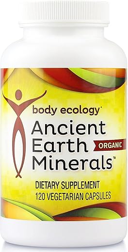 Minerais Antigos da Body Ecology | Suplemento Mineral Traço 100% Vegetal | Fortalece a Imunidade | Promove a Desintoxicação | Não-OGM | 120 Cápsulas Vegetarianas