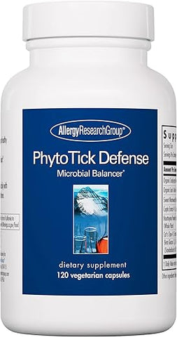 Suplemento Phyto Tick Defense – Complexo de Cogumelos em Cápsulas – Nootrópico com Lions Mane, Cordyceps, Beta Glucans – 120 cápsulas - Allergy Research Group