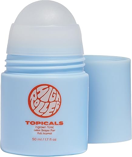 High Roller Serum para Pelos Encravados | Tônico Roll-on para Aliviar e Calmar a Pele Irritada no Rosto, Axilas e Áreas de Biquíni | Contém Ácido Salicílico e Glicólico | Vegano e… - Topicals
