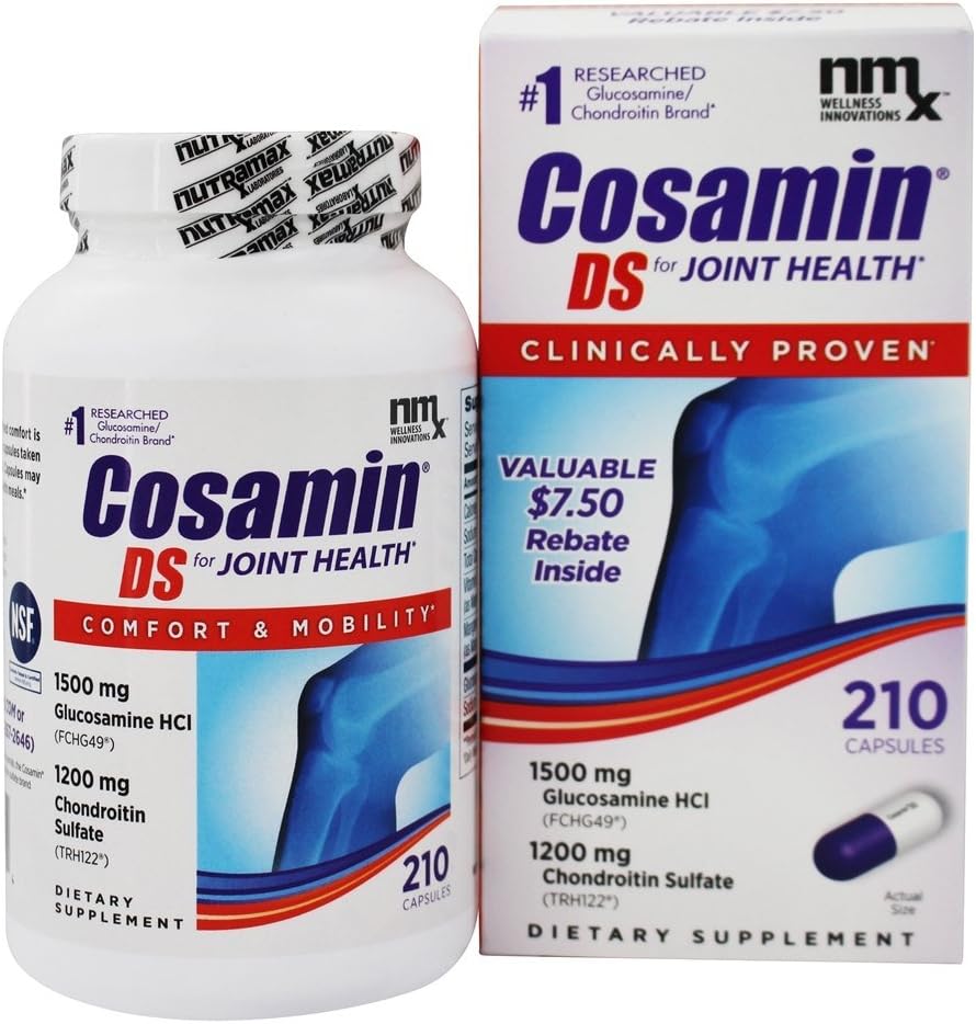 Nutramax Laboratories - Cosamin DS – Suplemento para Saúde das Articulações, 210 Cápsulas