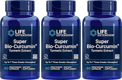 Life Extension - Super Bio-Curcumin (400mg) (3 Pacotes) – Potente Antioxidante Natural
