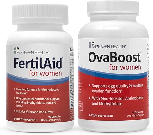 Fairhaven Health - FertilAid para Mulheres: Aumente a Fertilidade Naturalmente | 60 Cápsulas