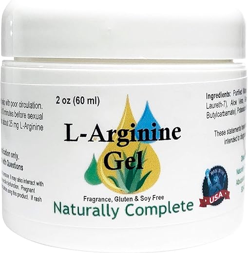 Naturally Complete - L-Arginina 60g – Frasco de 2 oz – Aumente sua energia e desempenho