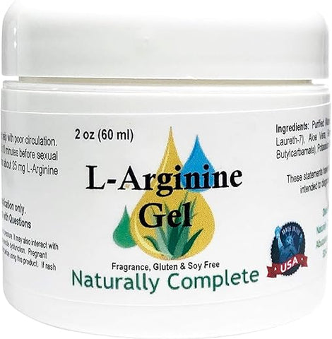 Naturally Complete - L-Arginina 60g – Frasco de 2 oz – Aumente sua energia e desempenho