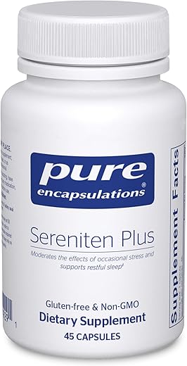 Sereniten Plus | Suporte para Estresse Ocasional e Sono Repousante* | 45 Cápsulas - Pure Encapsulations