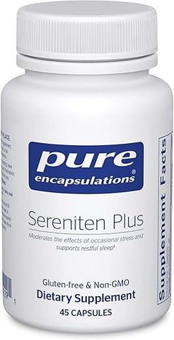 Sereniten Plus | Suporte para Estresse Ocasional e Sono Repousante* | 45 Cápsulas - Pure Encapsulations