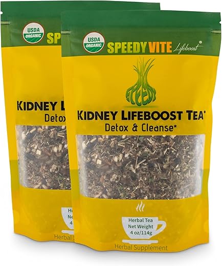 Chá Herbal LifeBoost para Rins e Bexiga, Orgânico Certificado USDA, Limpeza Natural - SpeedyVite