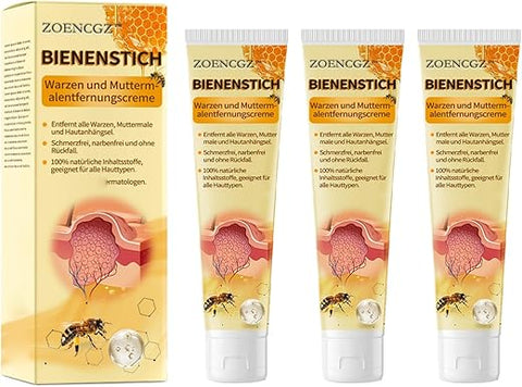 bostore - Gel Profissional de Veneno de Abelha ZOENCGZ – Creme de Própolis para Pescoço, Cintura, Costas, Mãos, Pés e Pernas – Alívio Calmante e Conforto Natural (3PCS)