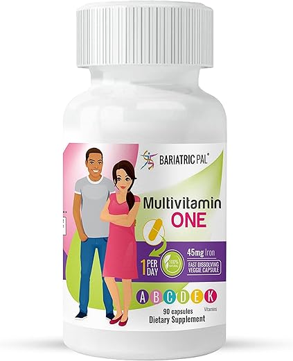 Multivitamínico ONE 1 por Dia! Cápsula de Multivitamínico Bariátrico com 45mg de Ferro (90 Unidades) - BariatricPal