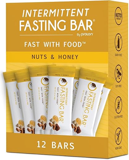ProLon - Prolon Fast Bars | Keto, Sem Glúten, Sem Lactose, Proteína Vegetal, Barras para Jejum Intermitente | Desenvolvidas para Não Interromper o Jejum | Castanhas | 100g
