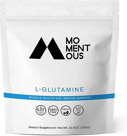 L-Glutamina em Pó, 60 Porções – Potencialize seus resultados! - Momentous