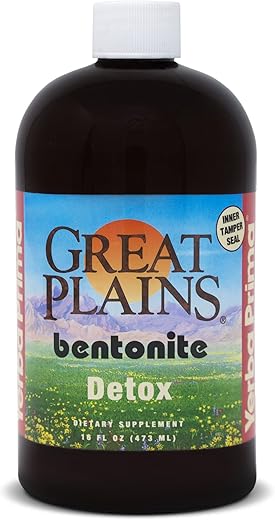 Bentonite Clay Líquido Great Plains – Mineral Natural de Cinzas Vulcânicas Antigas Marca Yerba Prima - Yerba Prima