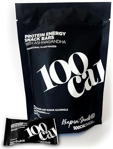 100Cal - Barras de Proteína 100 CAL SNACKS Sabor Chocolate Brownie, Barras de Lanche Natural, Lanches Saudáveis Deliciosos, Sem Adição de Açúcar, Amigáveis ao Intestino, Lanches Keto com Baixo Teor de Carboidratos 2g. Alta Proteína