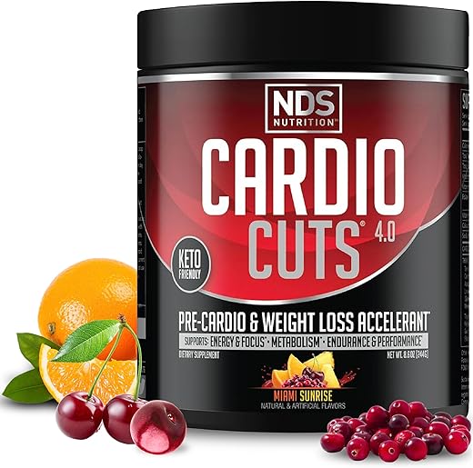 NDS Nutrition - Cardio Cuts 4.0 Miami Sunrise – 8.6 oz (255 ml) | Energia e Desempenho